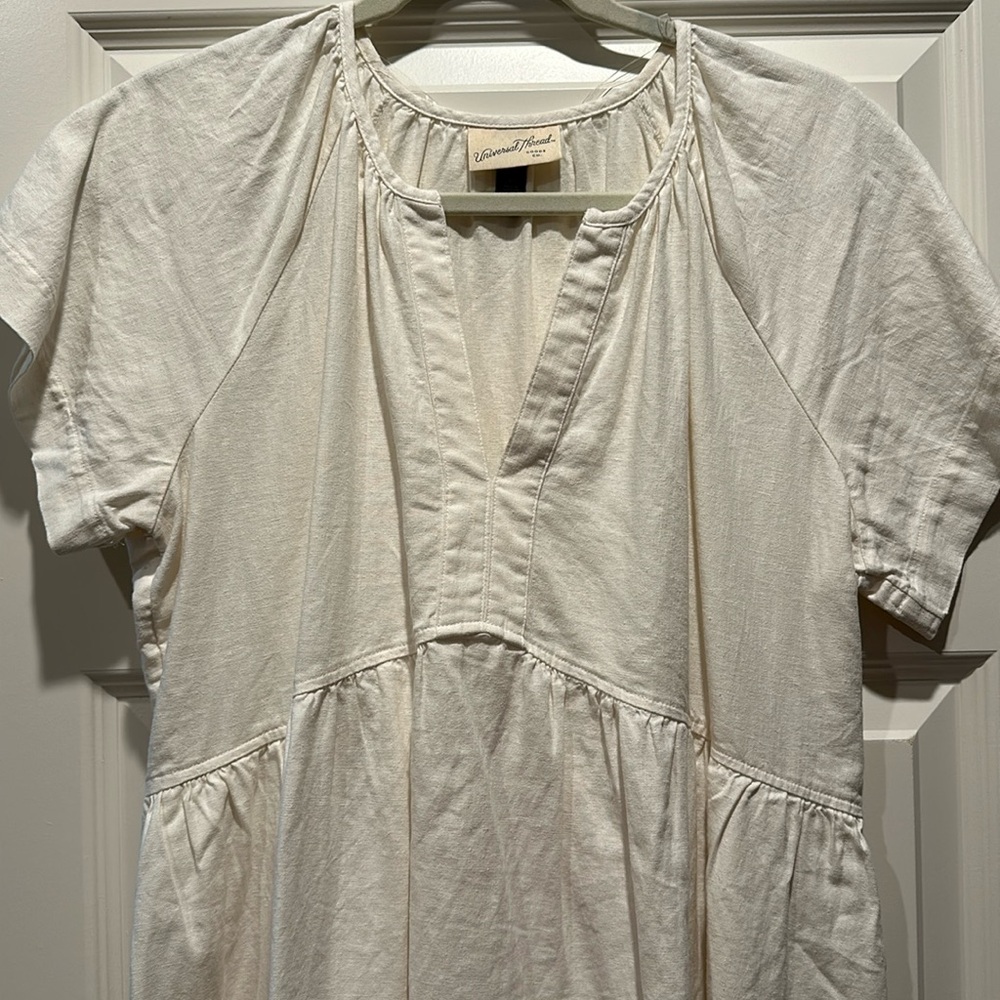 Causal white dress